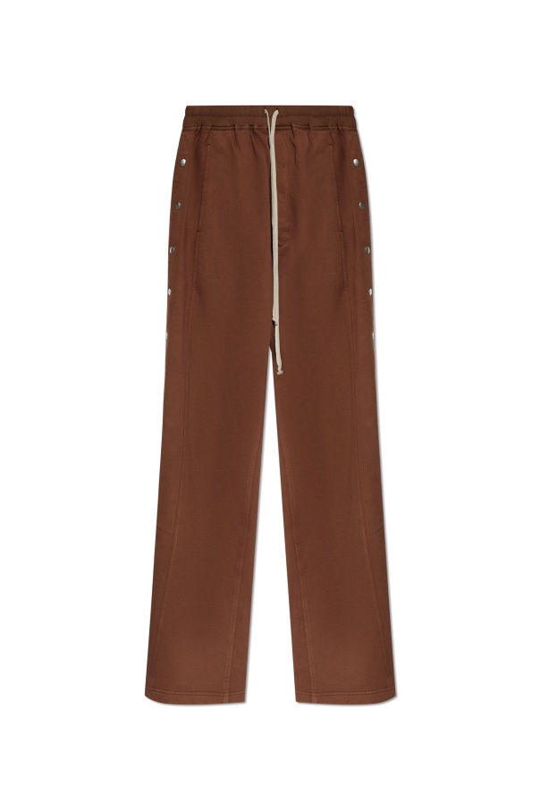 Rick Owens Drkshdw Pusher Track Pants In Brown