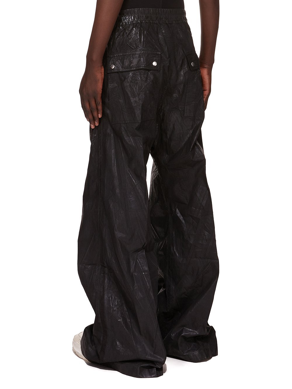 Rick Owens Drkshdw Drawstring Elastic Waist Casual Pants In Black