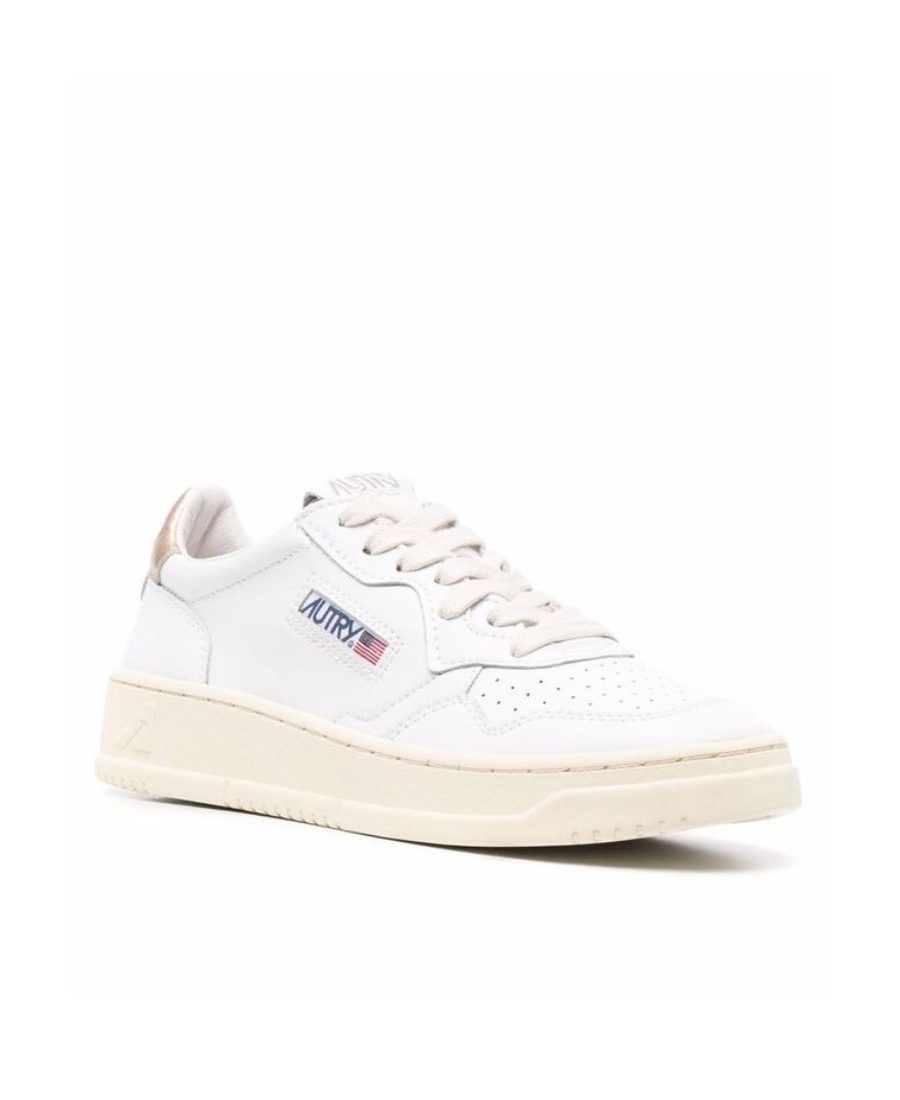 Autry Leather Low-top Medalist Sneakers In White