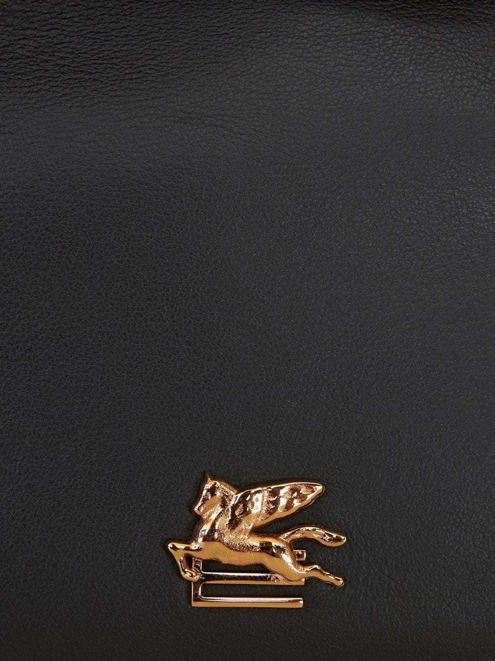 Etro Pegaso Plaque-detail Wallet In Black