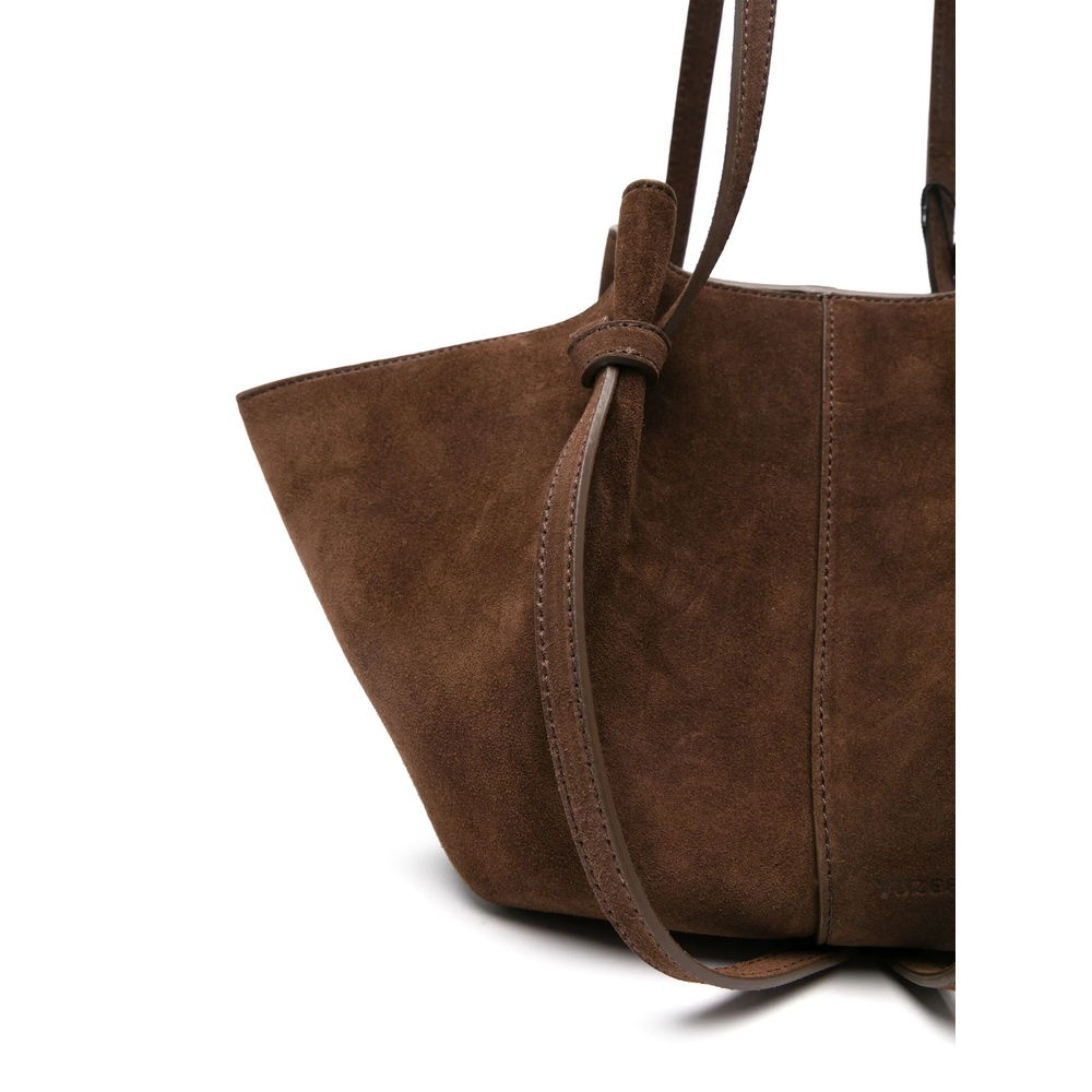Yuzefi Suede Tote Bag In Brown