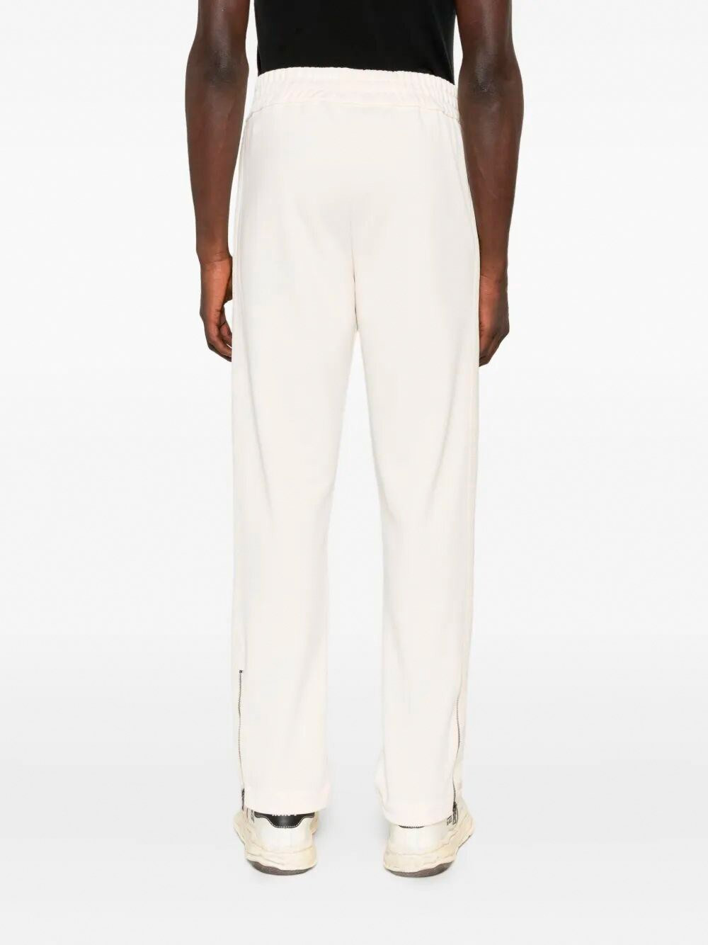 Palm Angels Side-stripe Track Pants In White