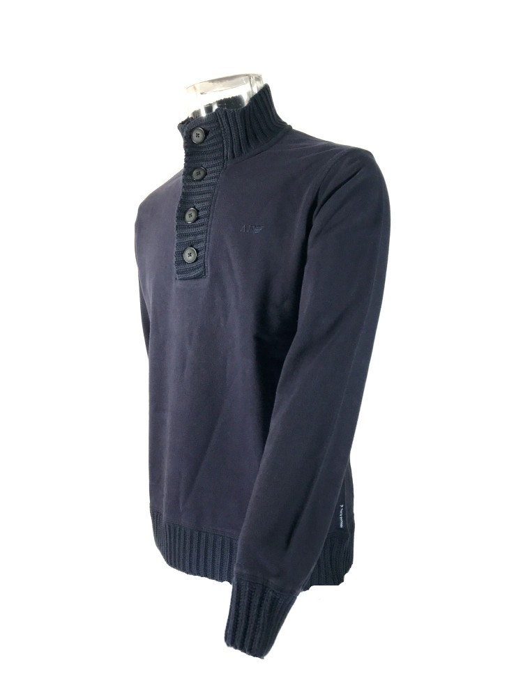 ARMANI JEANS HIGH-NECKED LONG-SLEEVED SWEATER