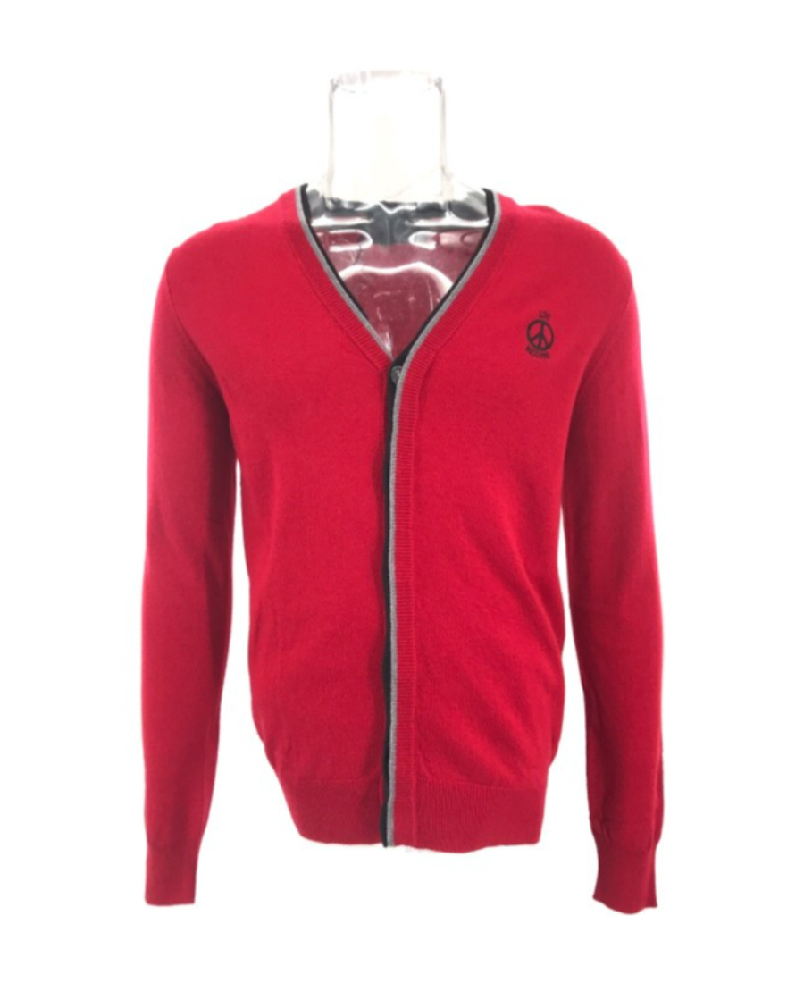 Moschino Long-sleeved Sweater In Red