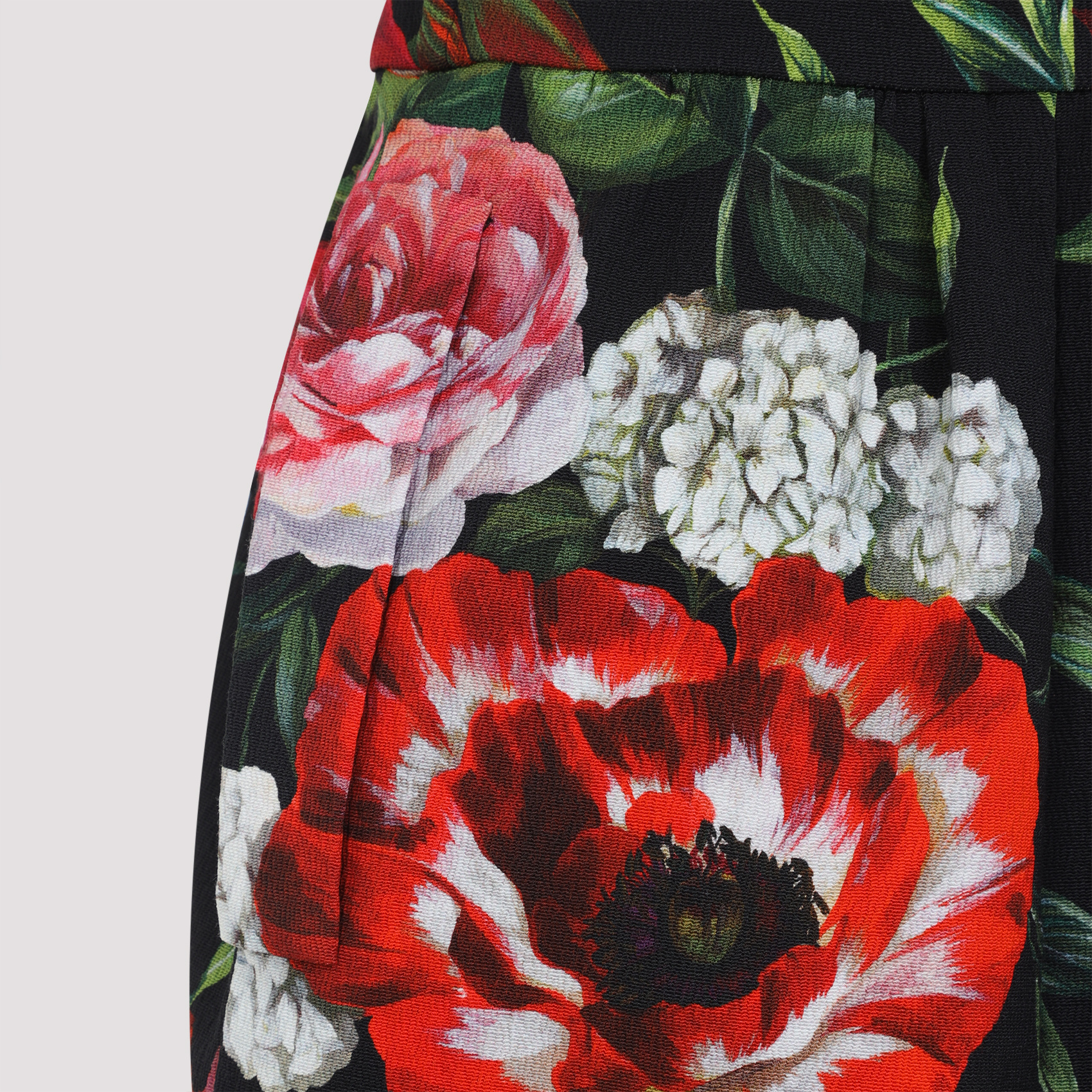 Dolce & Gabbana Multicolor Flower Cotton Midi Dress