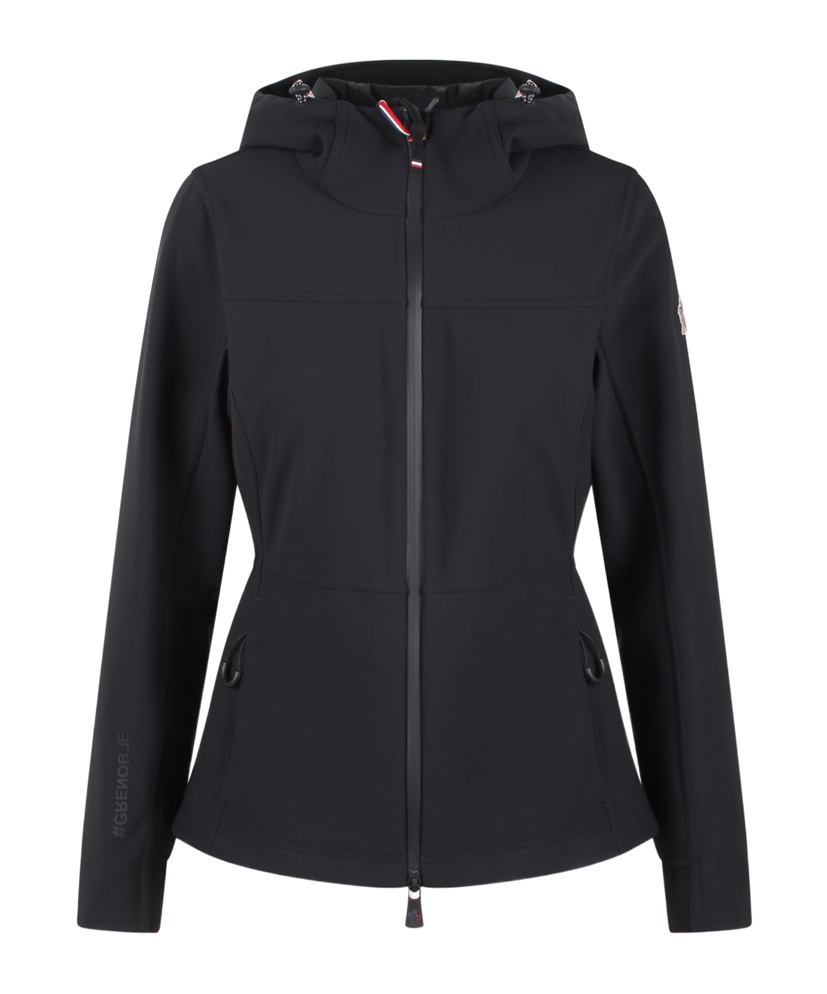Moncler Womens Black Zumeles Brand-patch Slim-fit Stretch-woven Blend Jacket In Black
