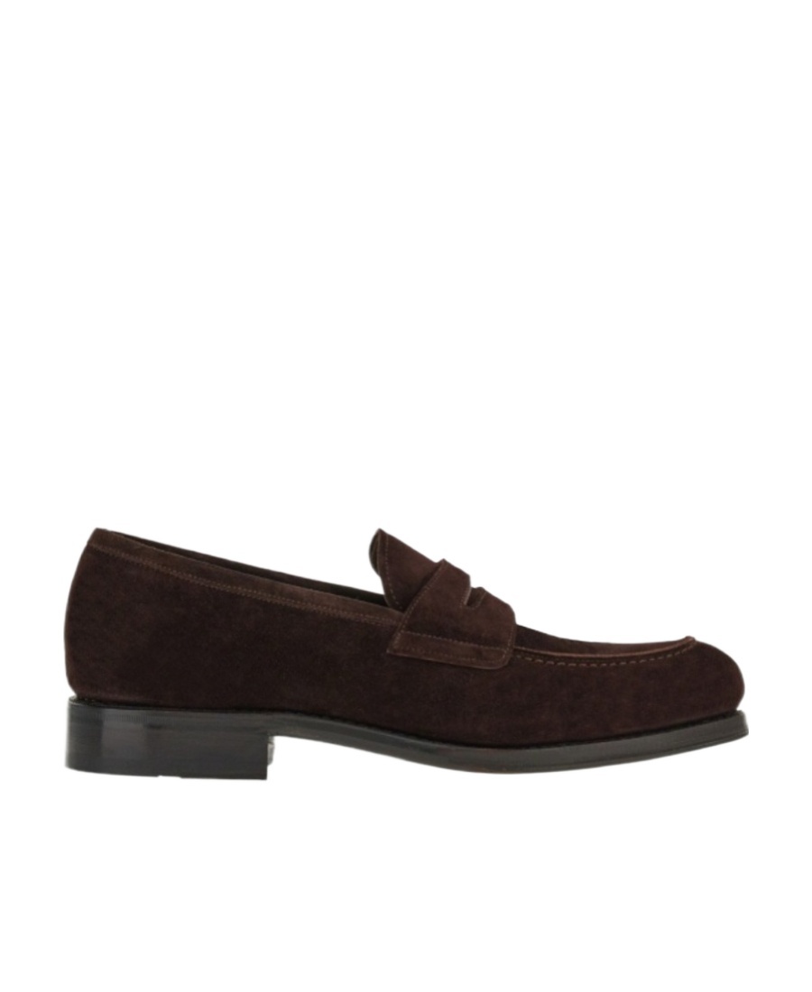 Ferragamo Salvatore  Penny Almond-toe Slip-on Loafers In Black