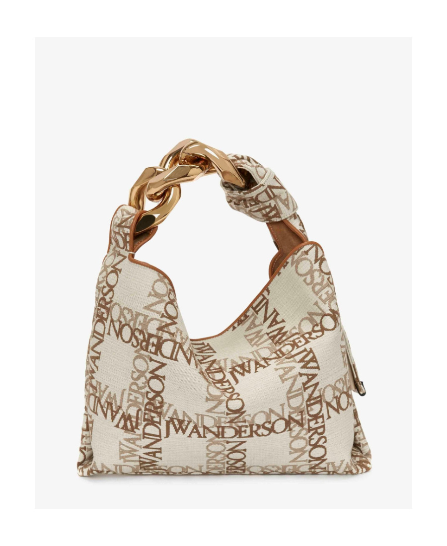 Jw Anderson Small Chain Shoulder Bag In Nude