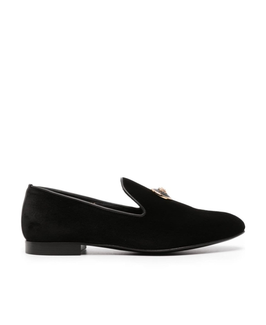 VERSACE VERSACE MEDUSA SLIP-ON LOAFERS