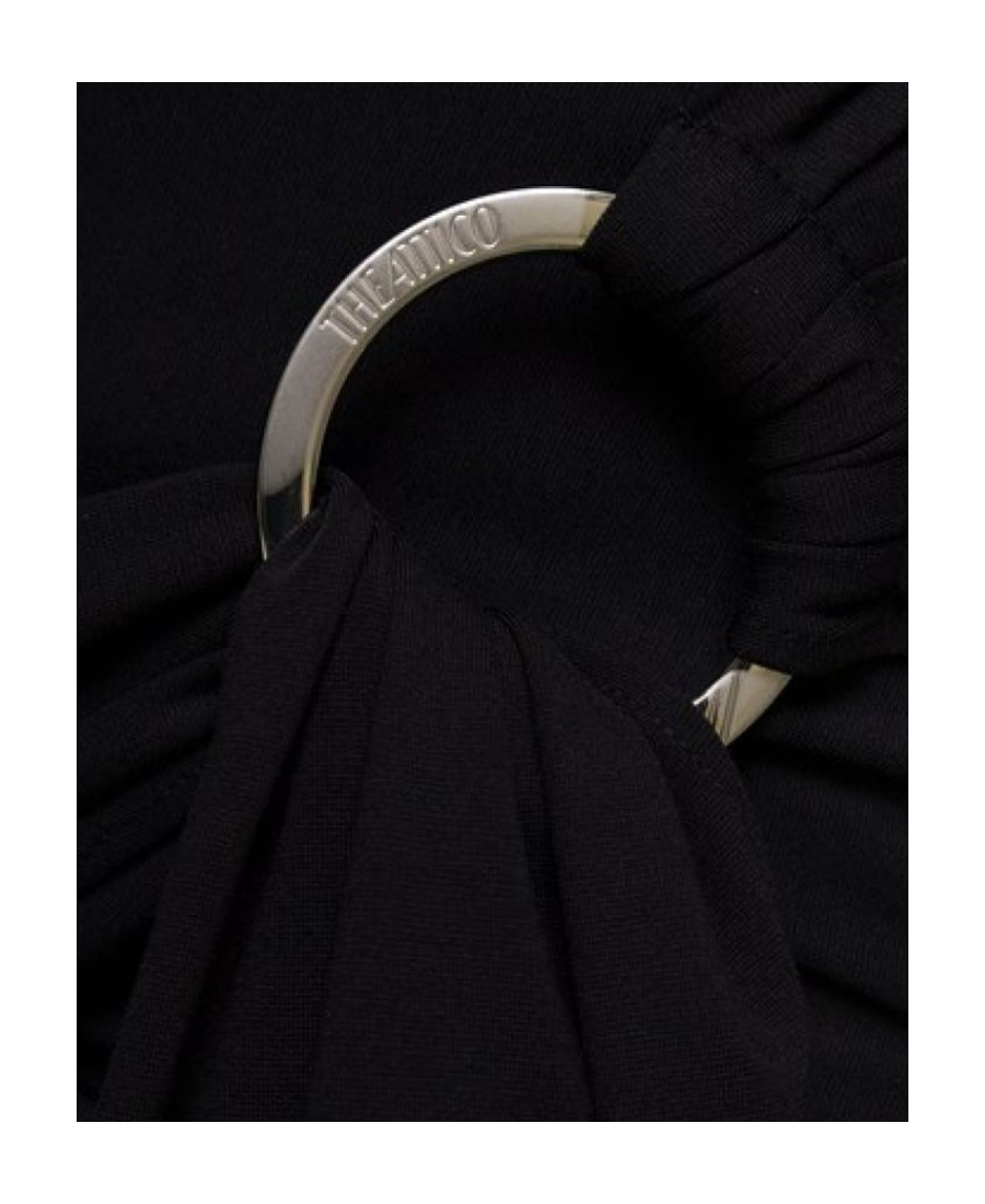 Attico Tie-waist Miniskirt In Black