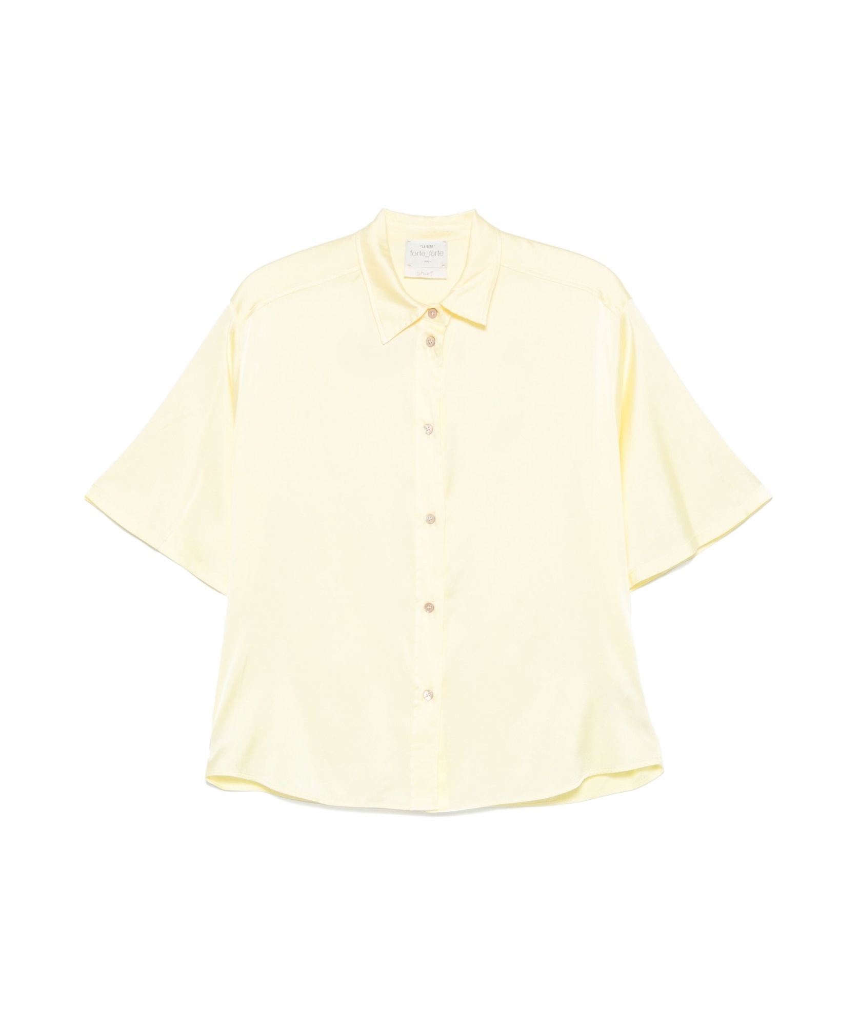 Shop Forte Forte Half-sleeve Shirt In White