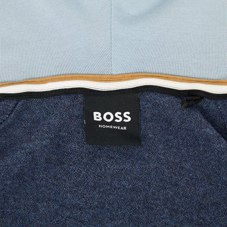 Hugo Boss Long Sleeve Hooded Sweatshirt In Multi