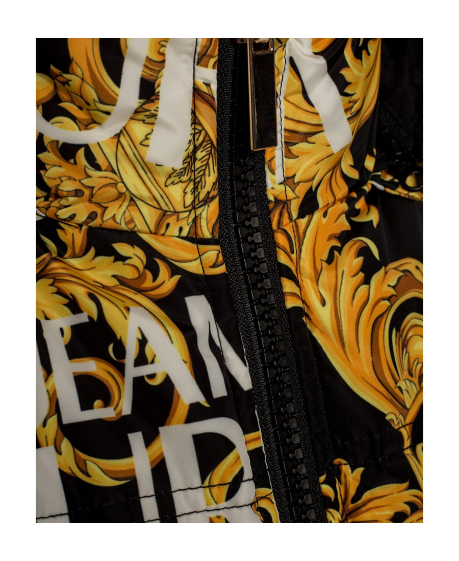 Versace Jeans Quilted Down Jacket In Black