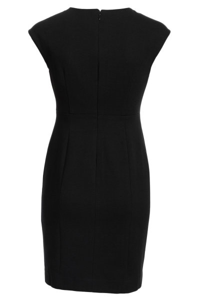Shop Armani Jeans Sleeveless Striped Dress In Black