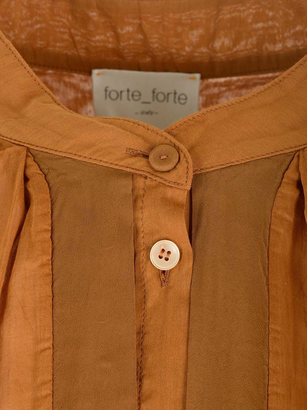 Forte Forte Voile Bohemian-style Shirt In Brown