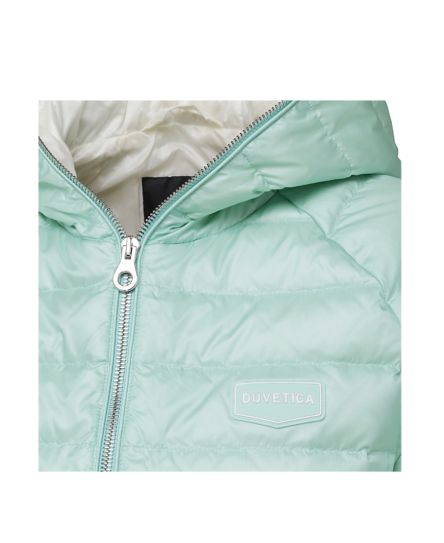 Duvetica Vernia Short-sleeved Puffer Jacket In Green