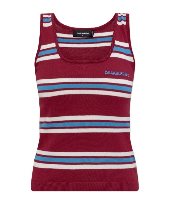 Dsquared2 Camisole Top In Burgundy