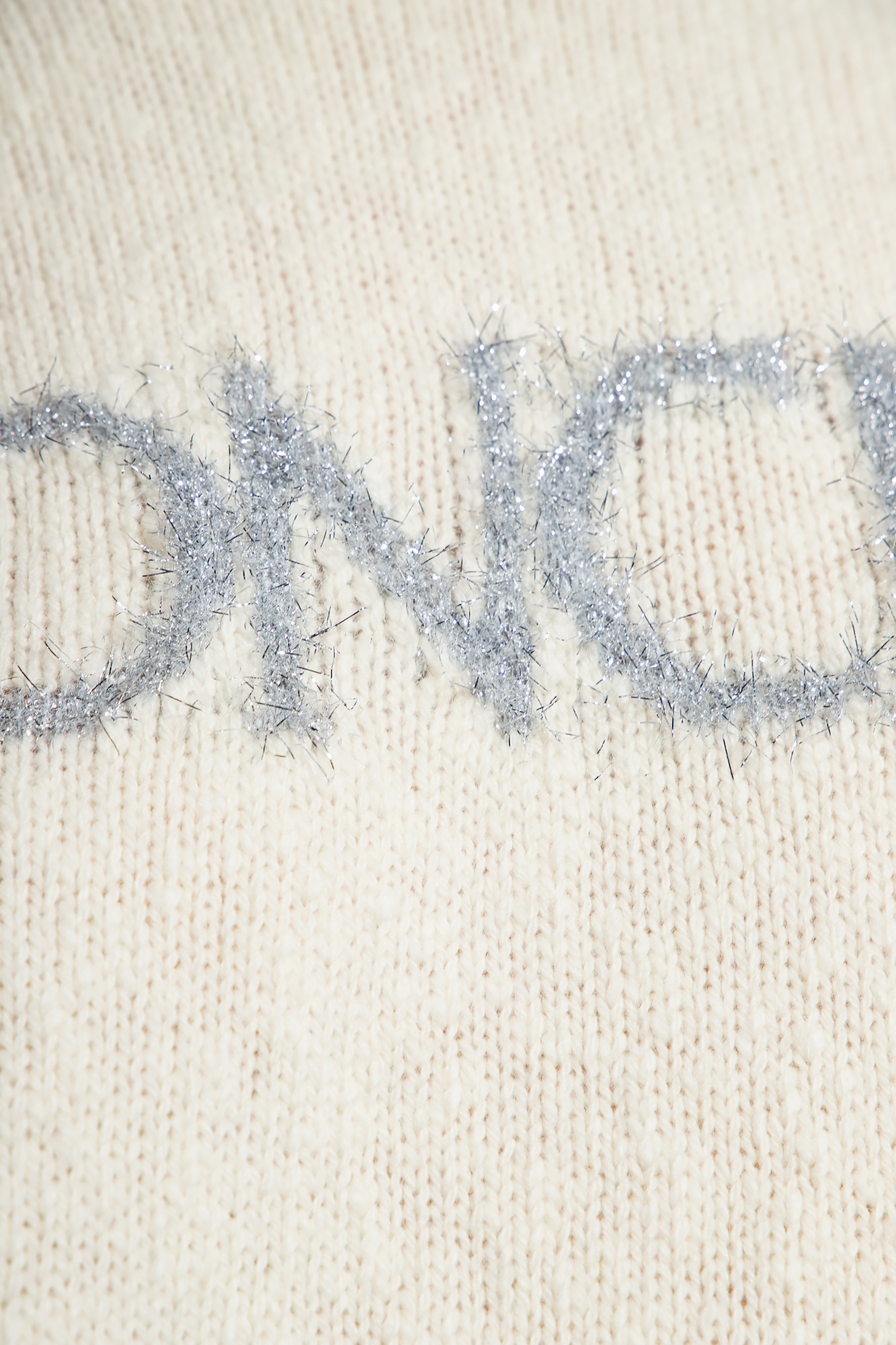 Moncler Logo Embroidered Crewneck Knit Sweater In White