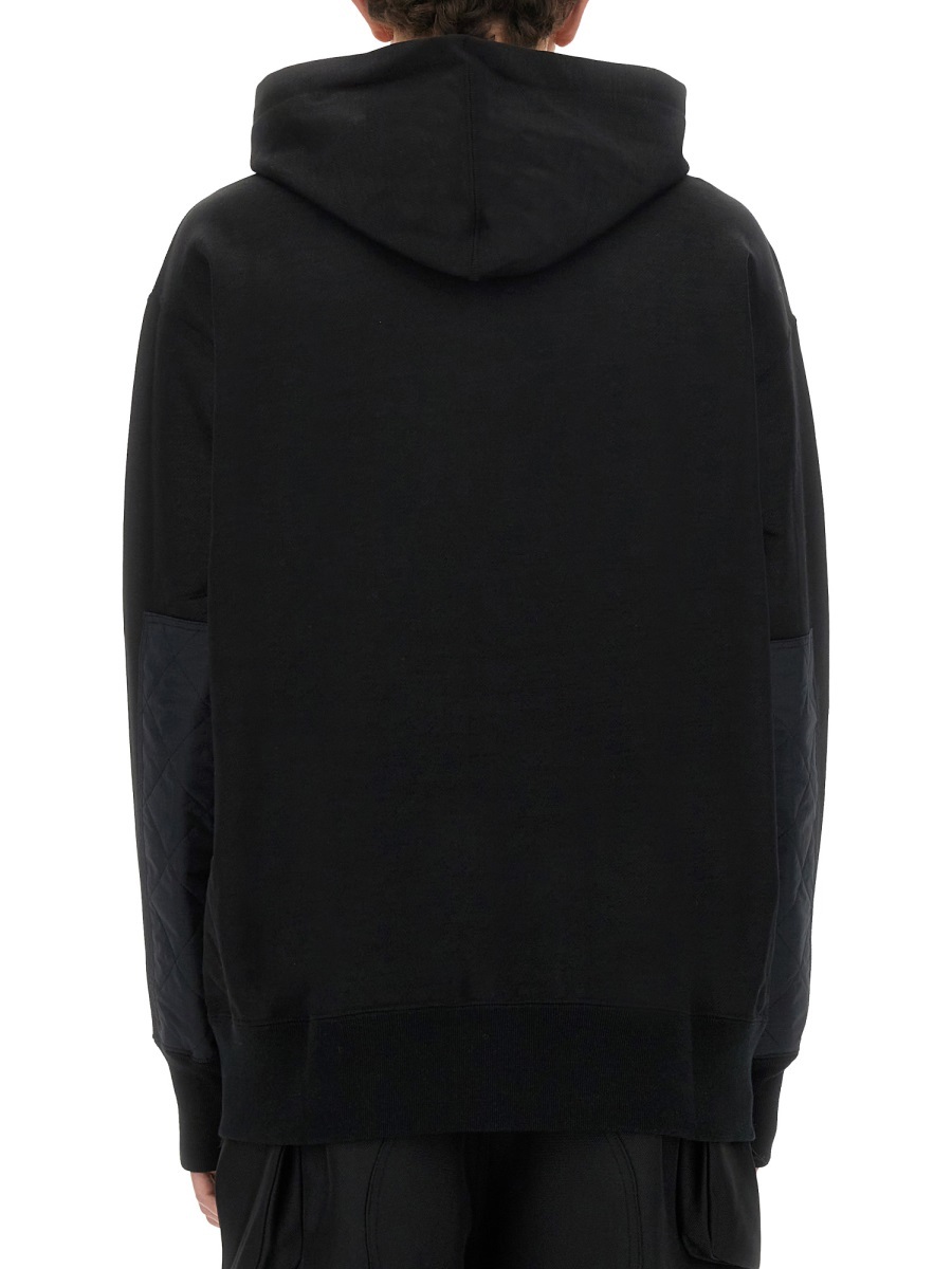 Junya Watanabe Pull Rope Hooded Sweater In Black