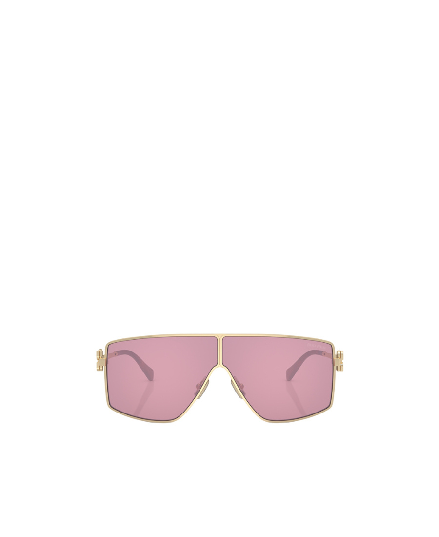 Miu Miu Metal Frame Sunglasses In Gray