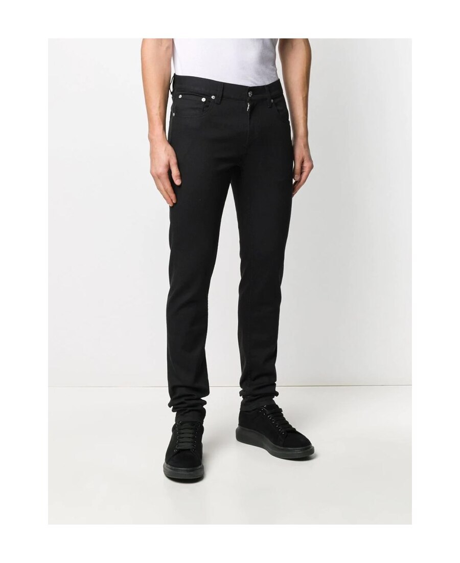 Alexander Mcqueen Trousers Denim Five Pockets In Black