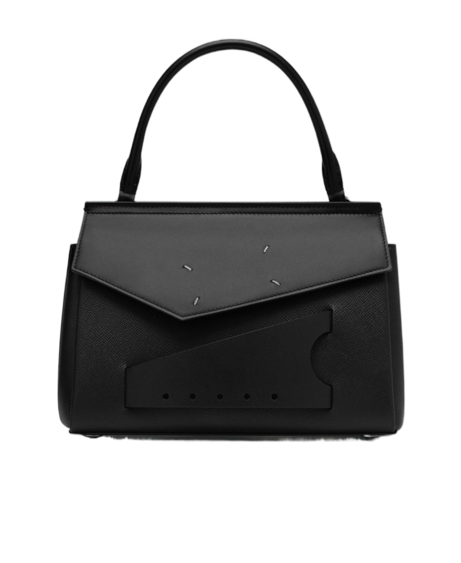 Maison Margiela Small Snatched Classique Tote Bag In Black