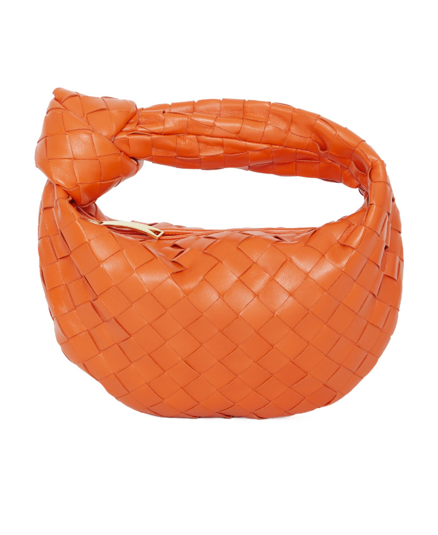 Bottega Veneta Women Mini Jodie Handbag In Orange