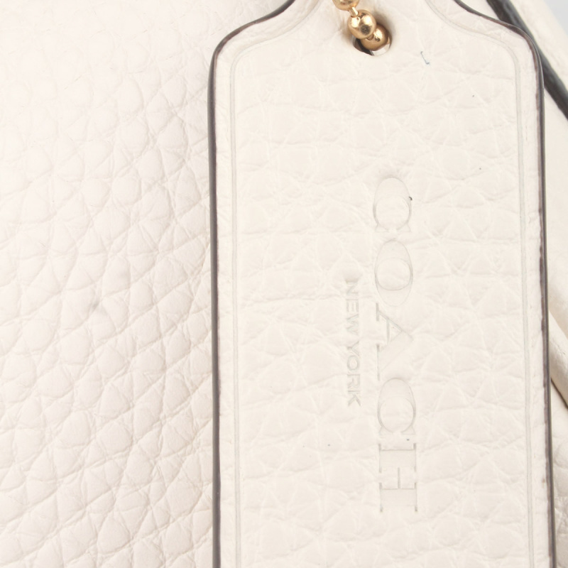 Coach Amelia Saddle Shoulder Bag In White