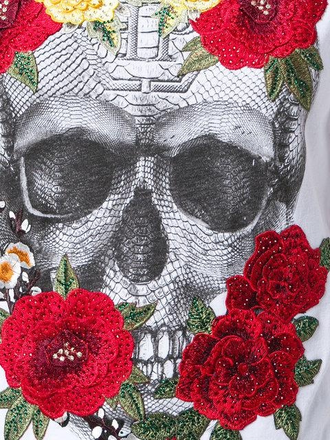 Philipp Plein Logo Details T-shirt In White
