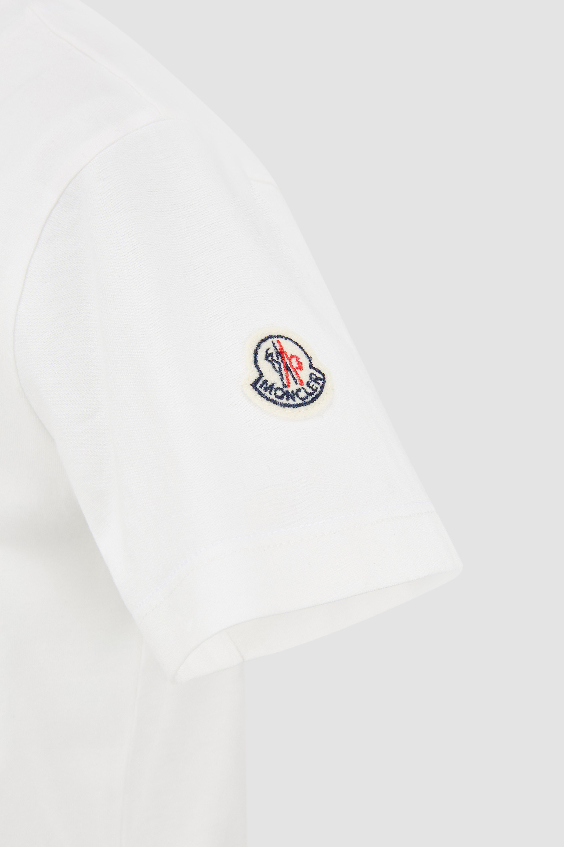 Moncler Logo-printed Cotton T-shirt In White
