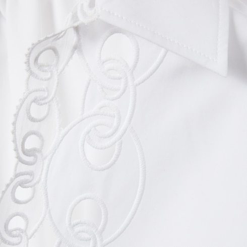 Gucci Cotton Poplin Shirt With Embroidery
