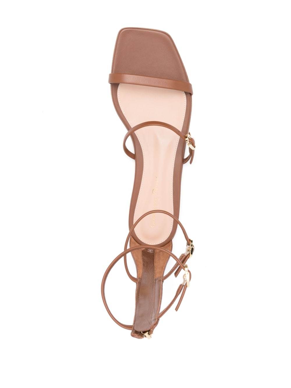 Gianvito Rossi Downtown Triple Buckle-fastened Sandals In Brown