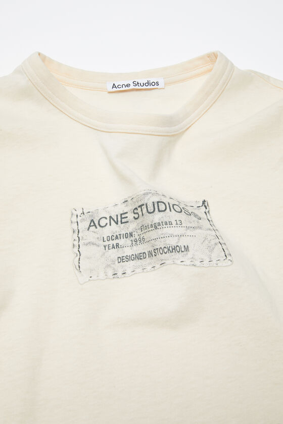 Acne Studios Printed Cotton-jersey T-shirt In White