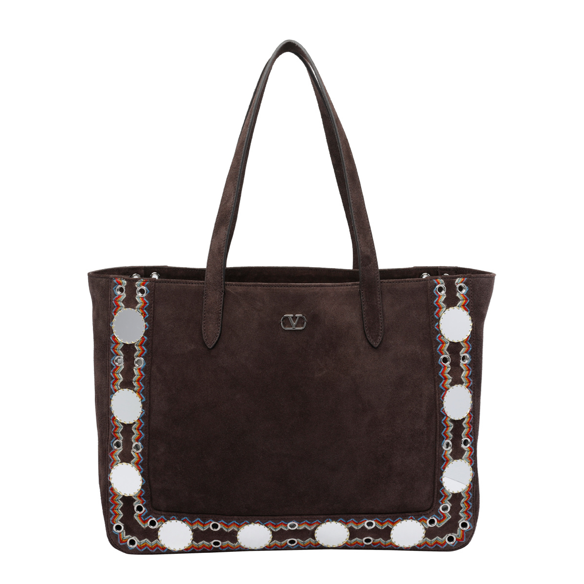 Valentino Logo Tote Bag In Black