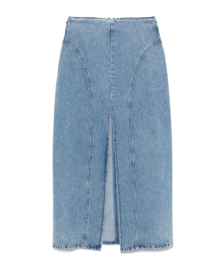 Remain Birger Christensen Denim Skirt In Blue