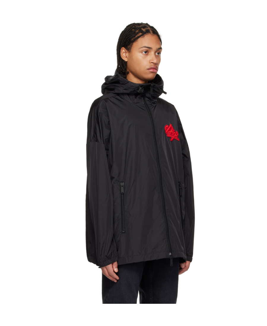 Dsquared2 Jacket With Logo Patch In Black