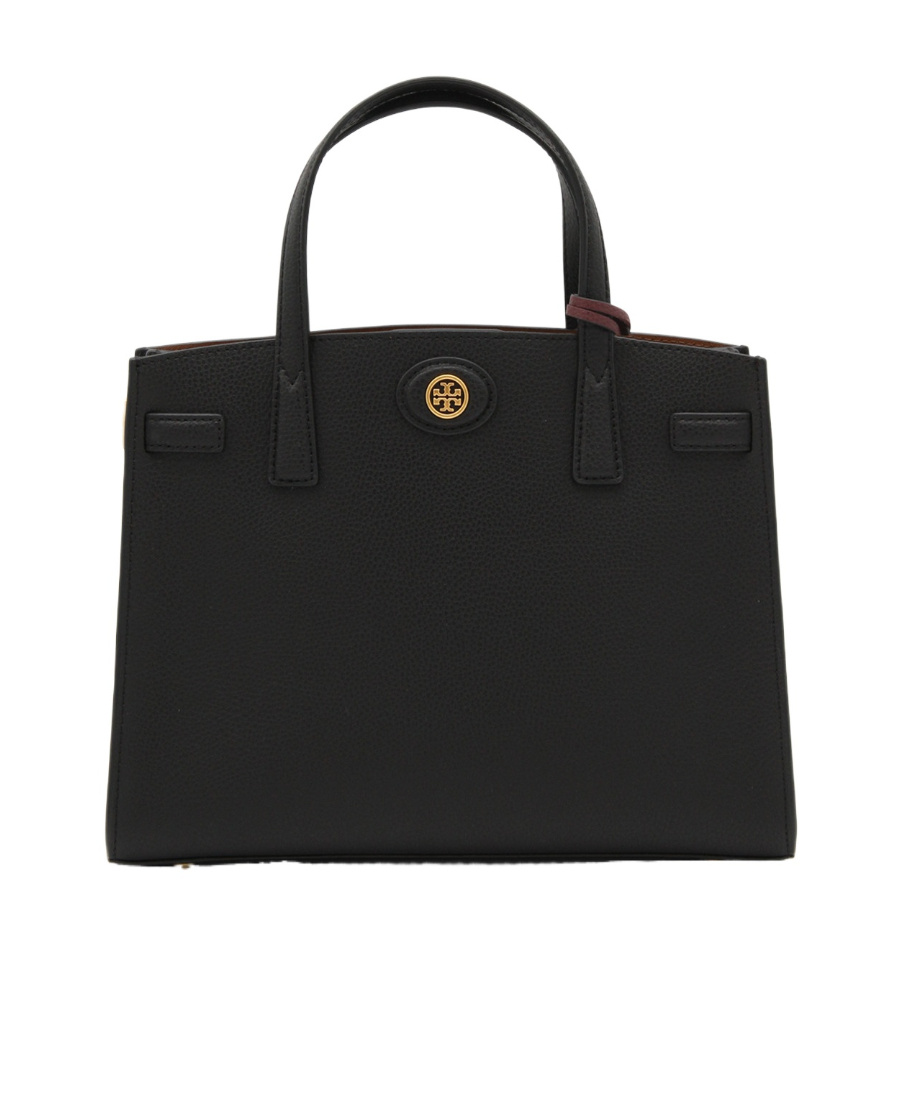 Tory Burch Logo-patch Tote Bag In Black
