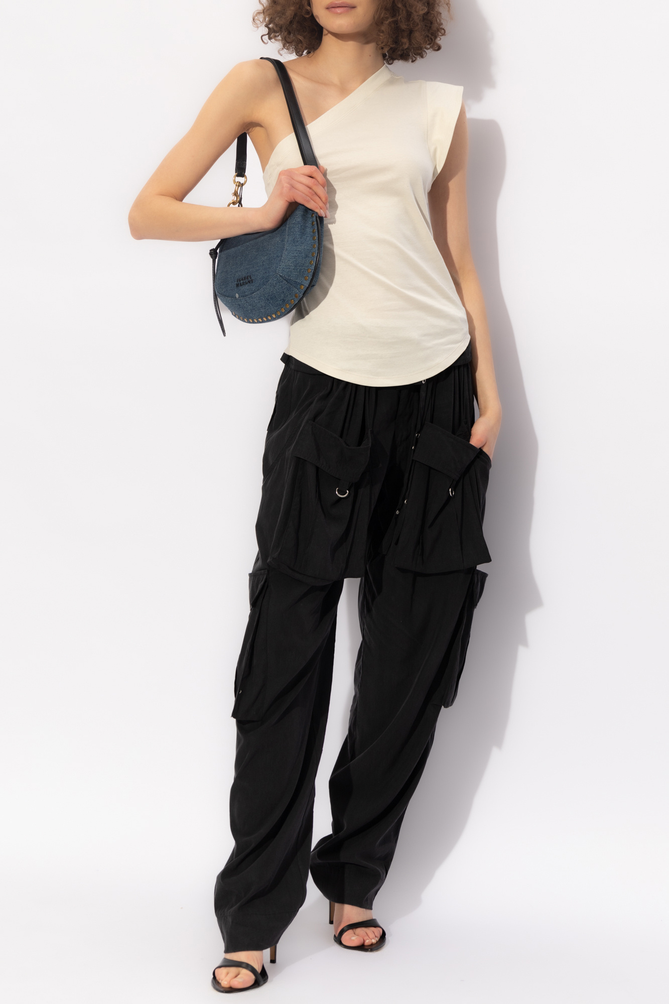 Isabel Marant One-word Shoulder Jacket In Nude
