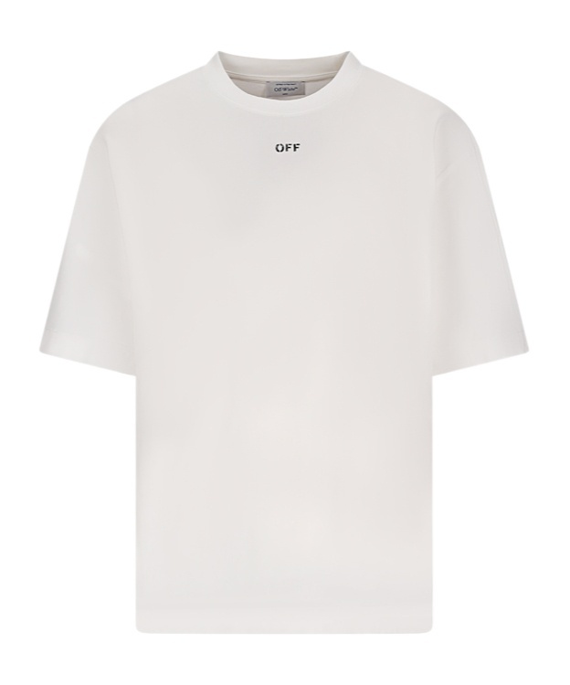 Off-white Thinkman Arrow Skate Logo Tee In White