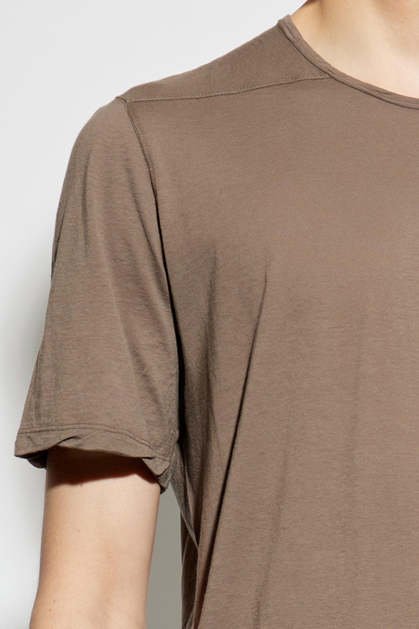 Rick Owens Drkshdw Short-sleeved T-shirt In Brown
