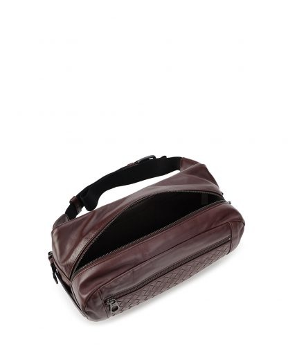 Bottega Veneta Logo Wallet In Red
