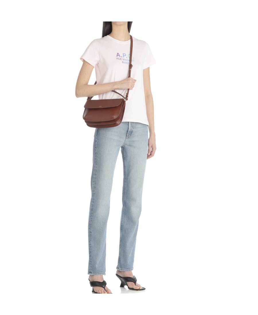 Apc Sarah Shouder Bag In Brown