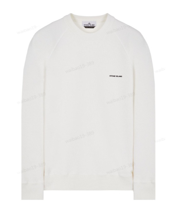 Stone Island Round-necked Sweater In White
