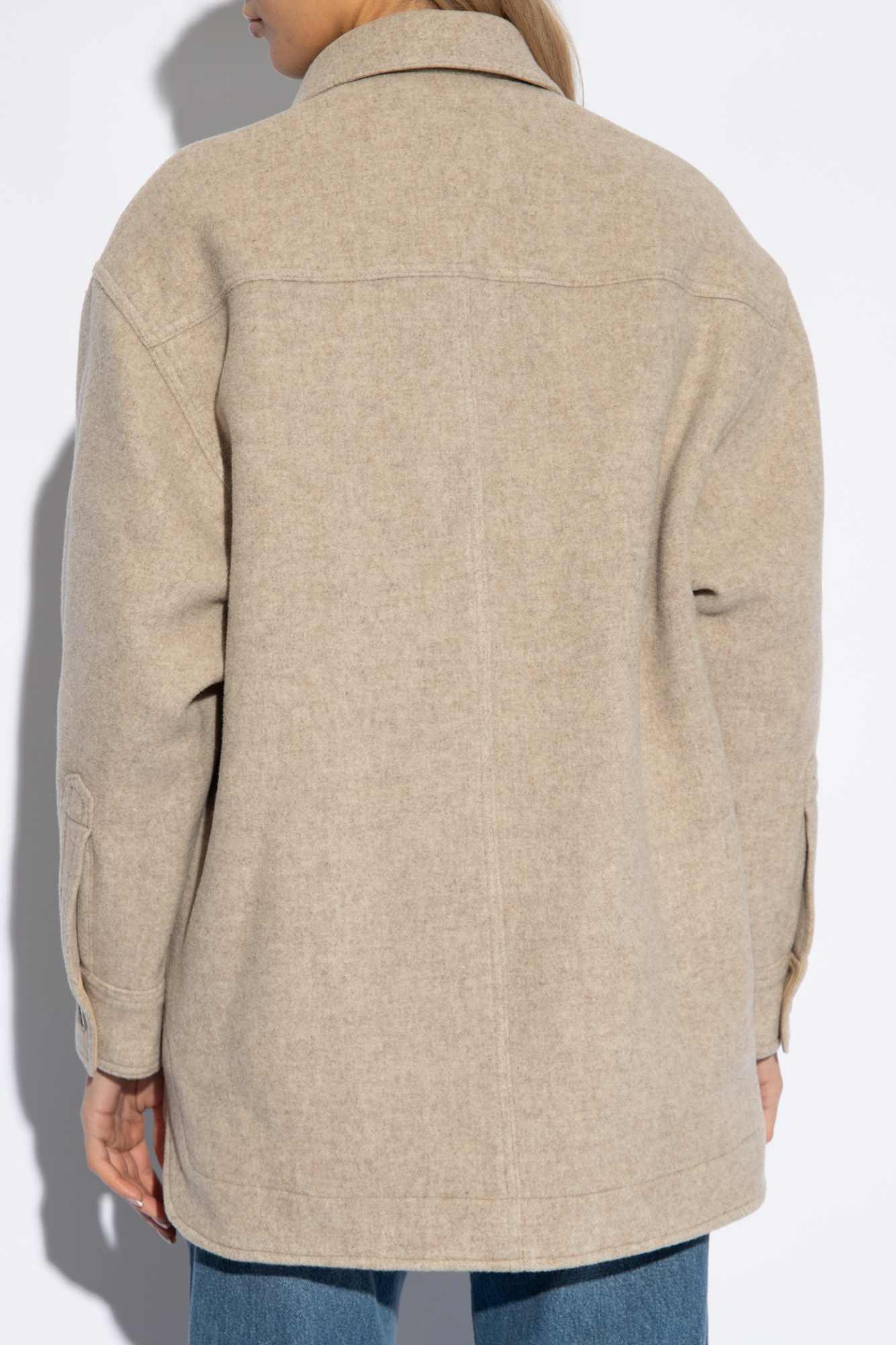Isabel Marant Harveli Buttoned Jacket In Nude