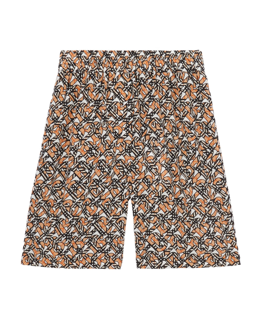 Burberry Monogram-pattern Knee-length Shorts In Multicolor