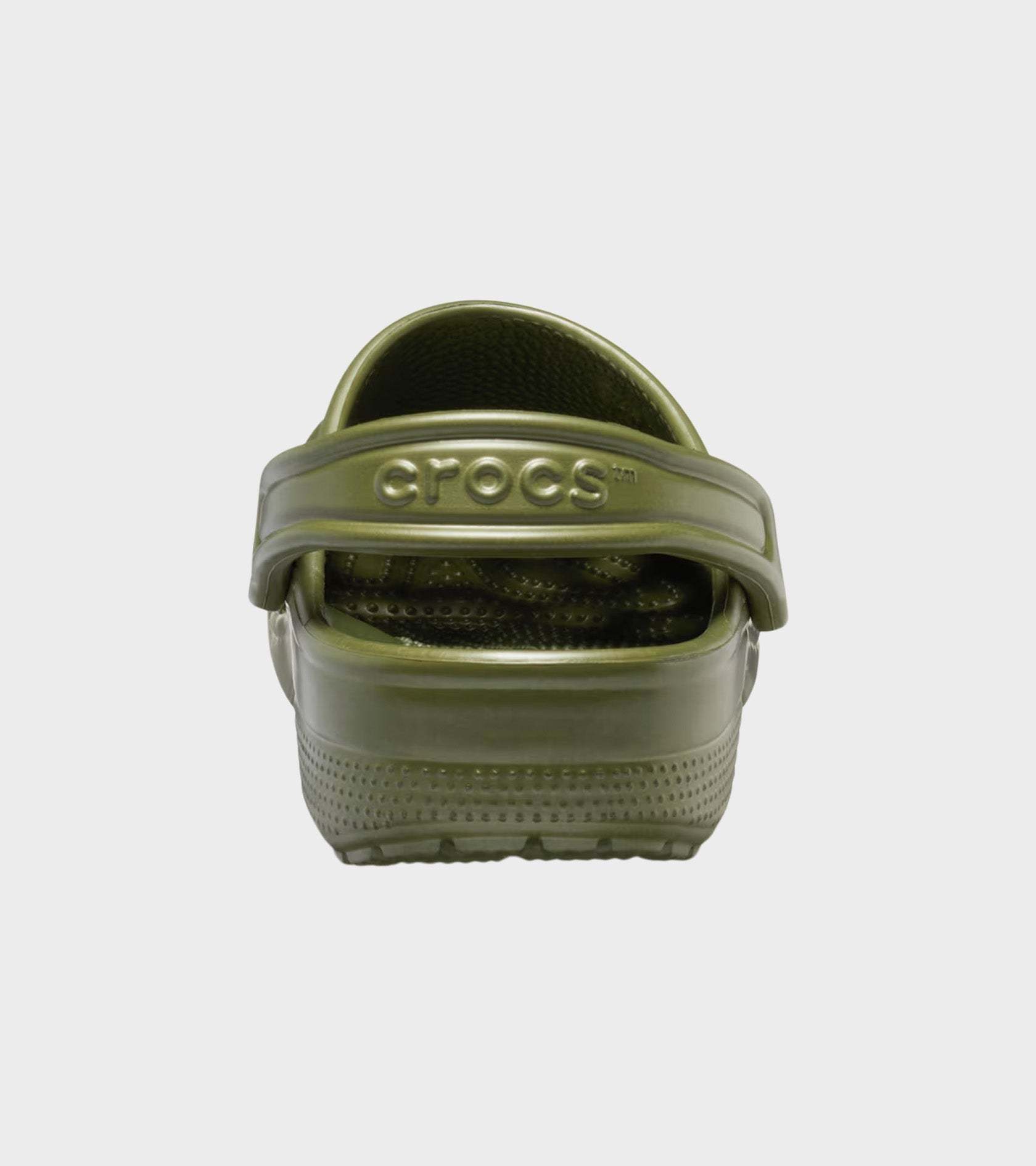 Crocs Perforated Heel-strap Clog In Green
