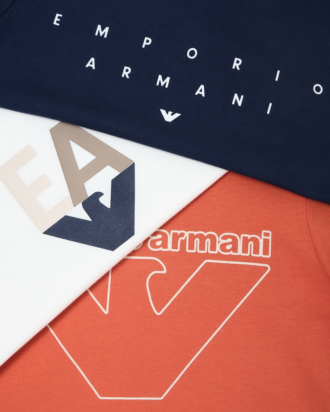 Emporio Armani Logo-print Cotton T-shirts (pack Of Three) In Multi