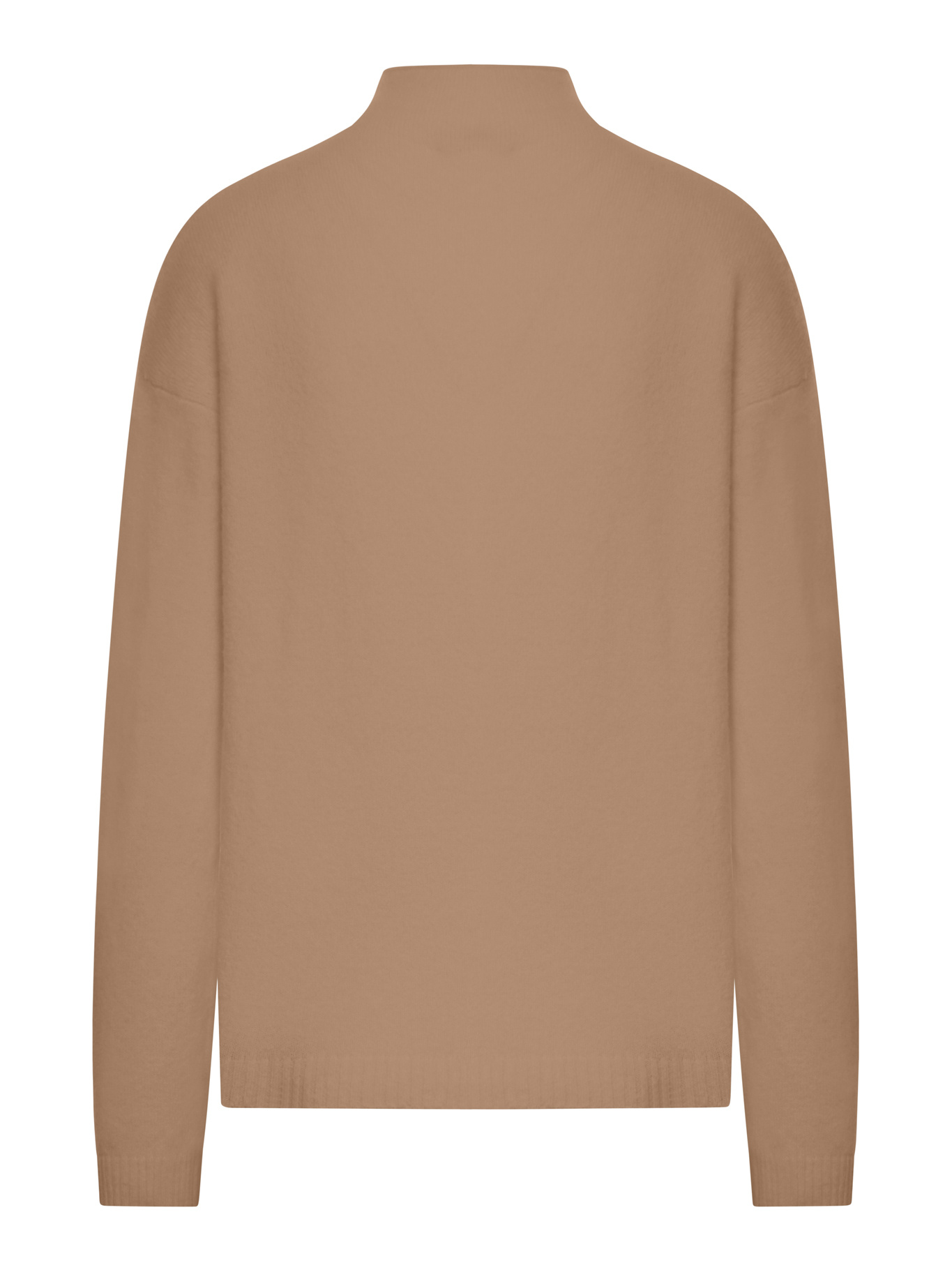 Max Mara Turtleneck Long Sleeve Sweater In Brown