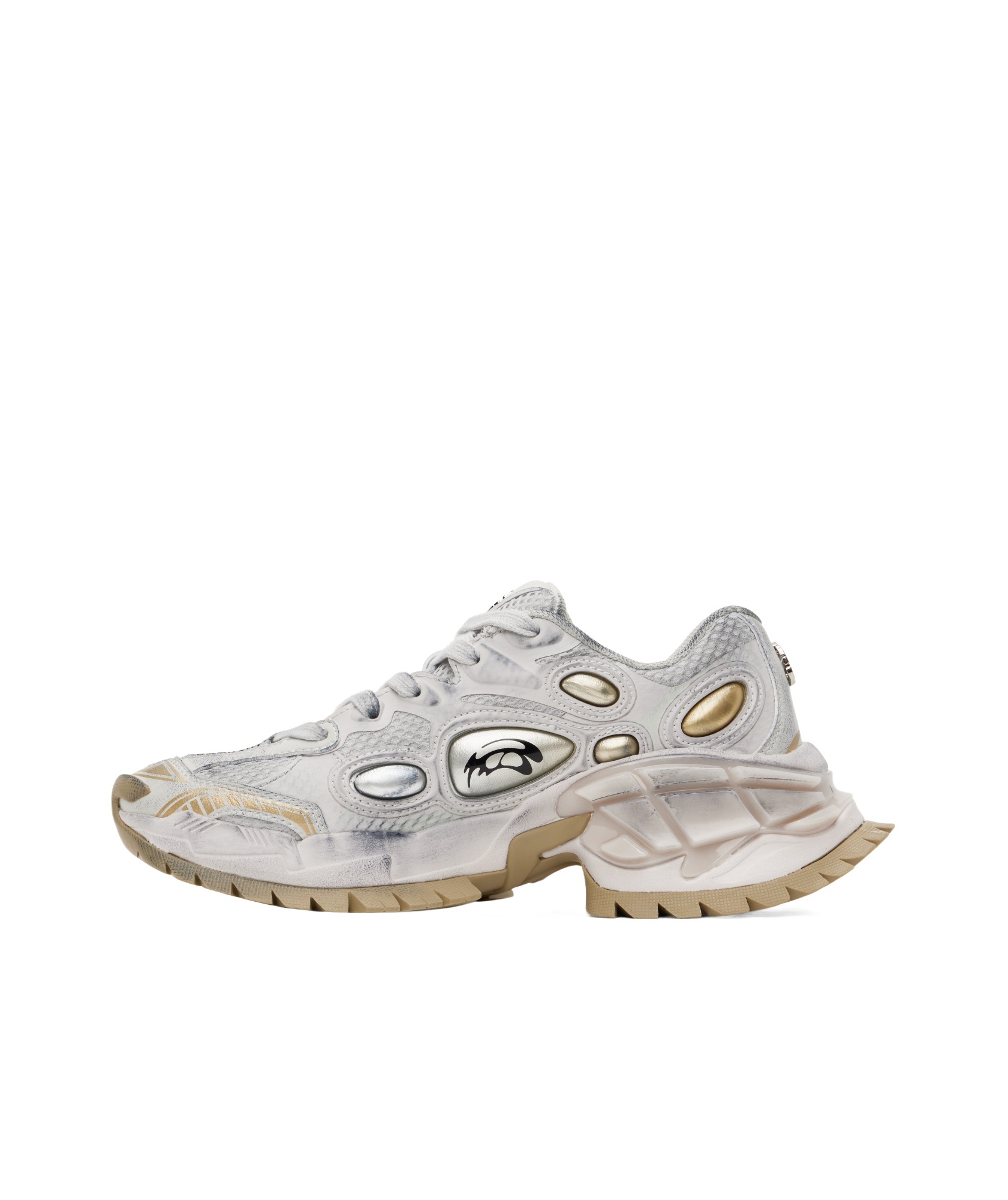 Rombaut Round Toe Sneakers In White
