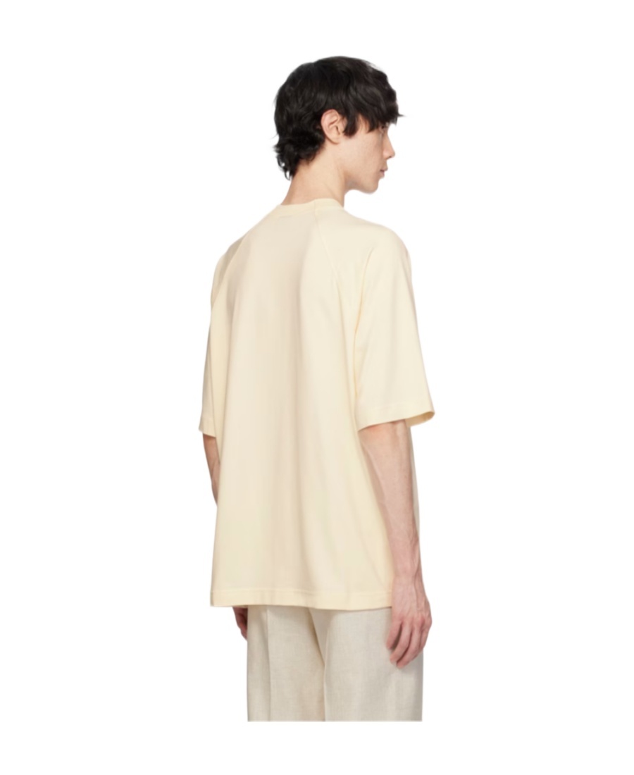 Shop Jacquemus Les Classiques Series Le T-shirt Typo T-shirt In Yellow